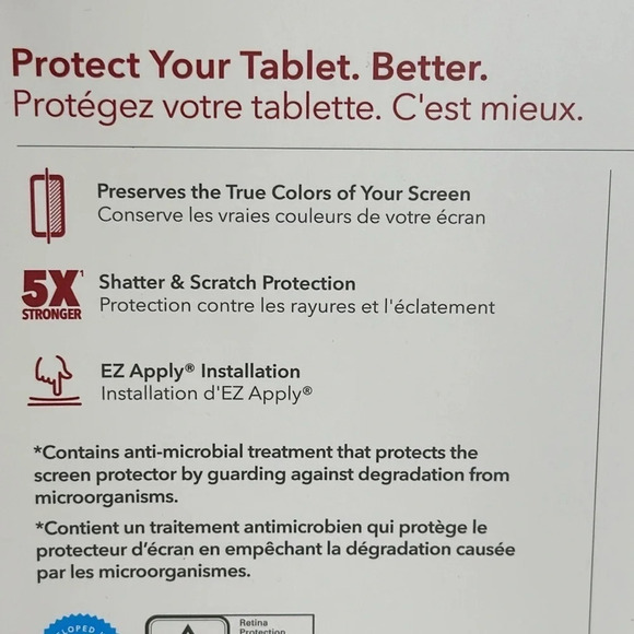 NWT ZAGG Invisible Shield Glass Elite Visionguard for iPad (10th Generation) - Picture 9 of 11
